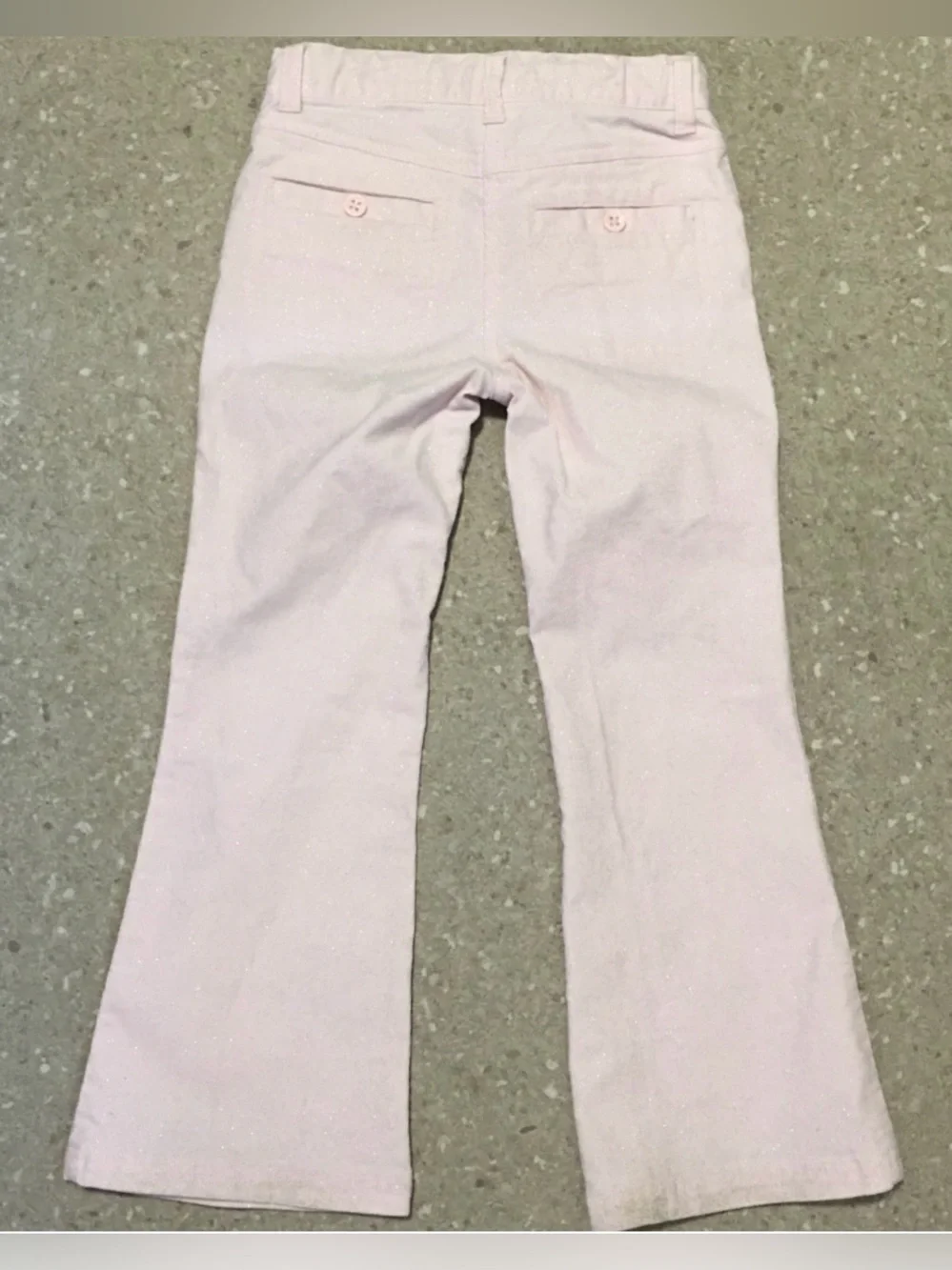 Gymboree Pink Corduroy Ballerina sparkles EMB Flare Pants Adjustable Waist